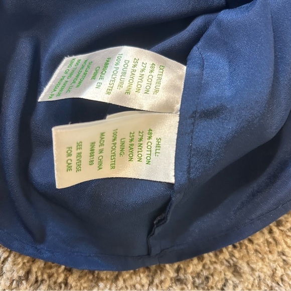 Lilly Pulitzer Blue Lace Shift Dress with Collared and Buttons on Front Size 2 - Picture 5 of 7